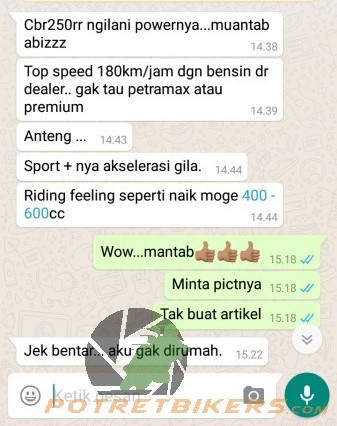 testimoni pemilik CBR250RR