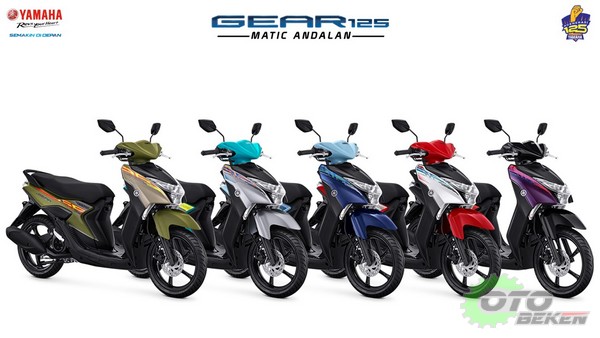 Warna terbaru YAMAHA GEAR 125 - 2024, Matic Andalan yang serba Bisa ...