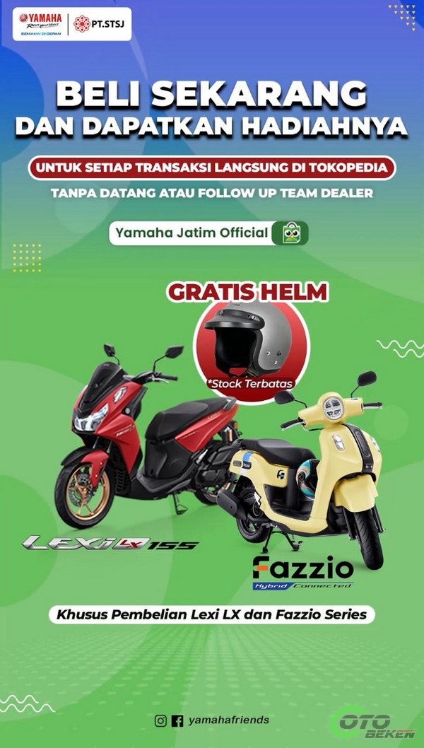 YAMAHA STSJ BERIKAN DISKON SPESIAL DAN HADIAH MENARIK PEMBELIAN LEWAT TOKOPEDIA - Kode Promo Tokopedia (2)